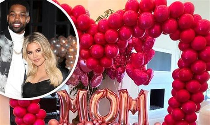 Khloe Kardashian Shows Off Massive Balloon Display From Tristan Thompson On Mother’s Day