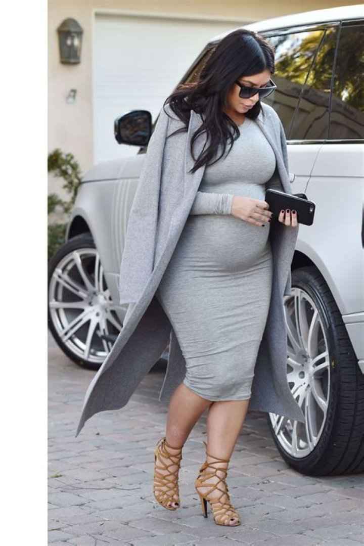 Kim Kardashian Maternity — Kim K Responds To Criticism With Tan Outfit – Hollywood Life